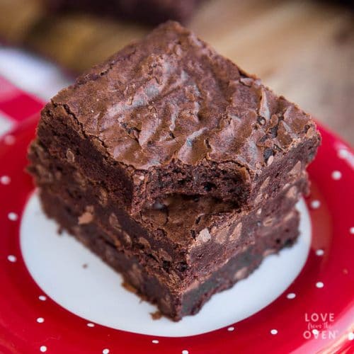 Easy Brownies Made With Cocoa Powder Love From The Oven