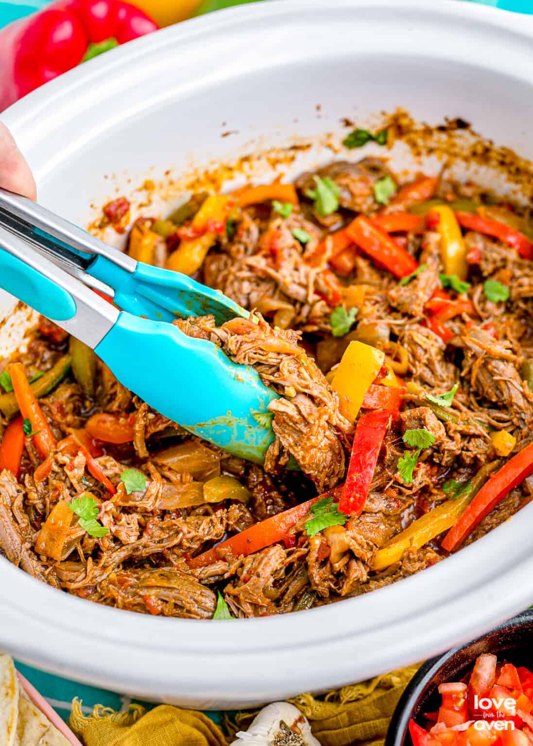 Crockpot Fajitas Recipe Love From The Oven