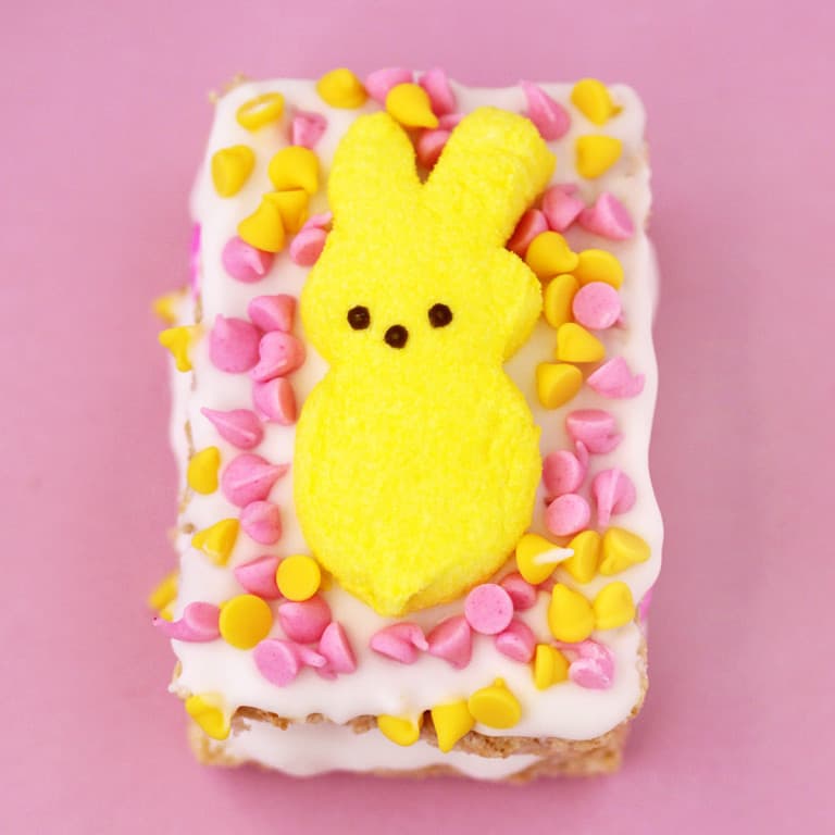 Peeps Stuffed Rice Crispy Treats Love From The Oven