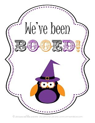 You've Been Booed! Treats for Boo-ing Your Friends And Links To Free ...