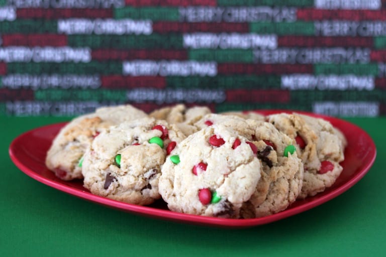 chocolate chip christmas cookies - Love From The Oven