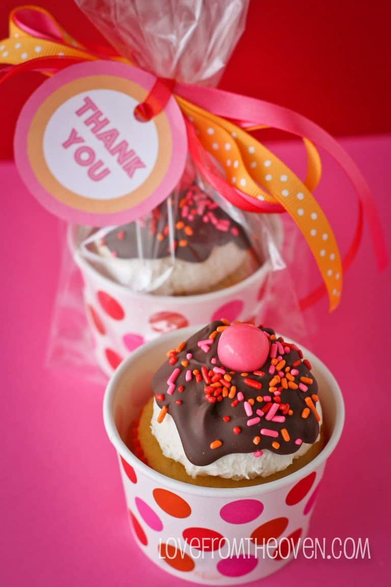 Ice Cream Sundae Cupcakes - For Teacher Appreciation Or Mother's Day ...