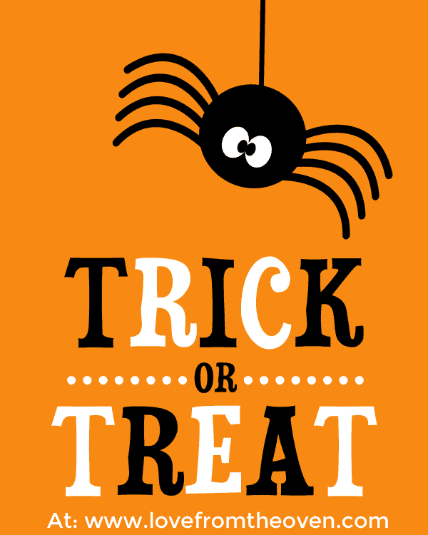 Free Halloween Printable Sign - Love From The Oven