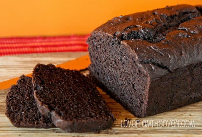 Dark Chocolate Pumpkin Bread • Love From The Oven