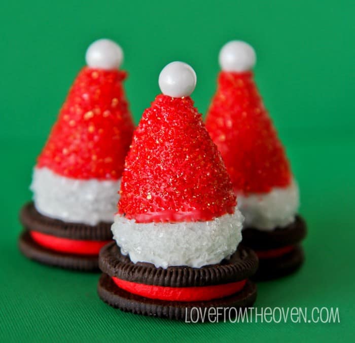 Oreo Truffles Trees And Santa Hats • Love From The Oven