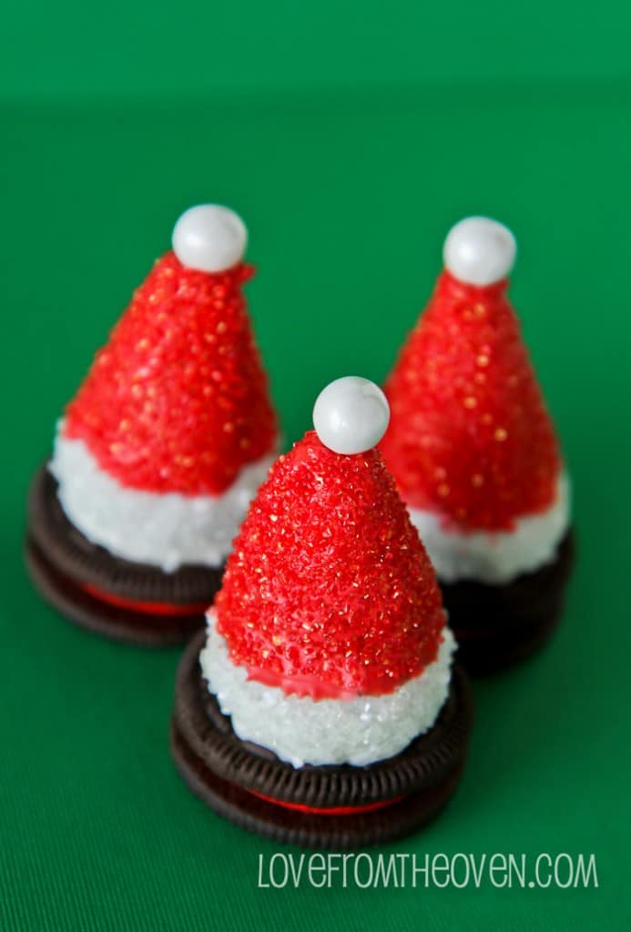 Oreo Truffles Trees And Santa Hats • Love From The Oven