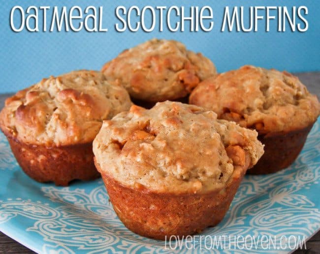 Butterscotch Banana Muffins • Love From The Oven