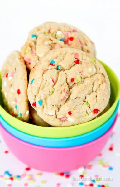 Delicious & Easy Funfetti Cookies • Love From The Oven