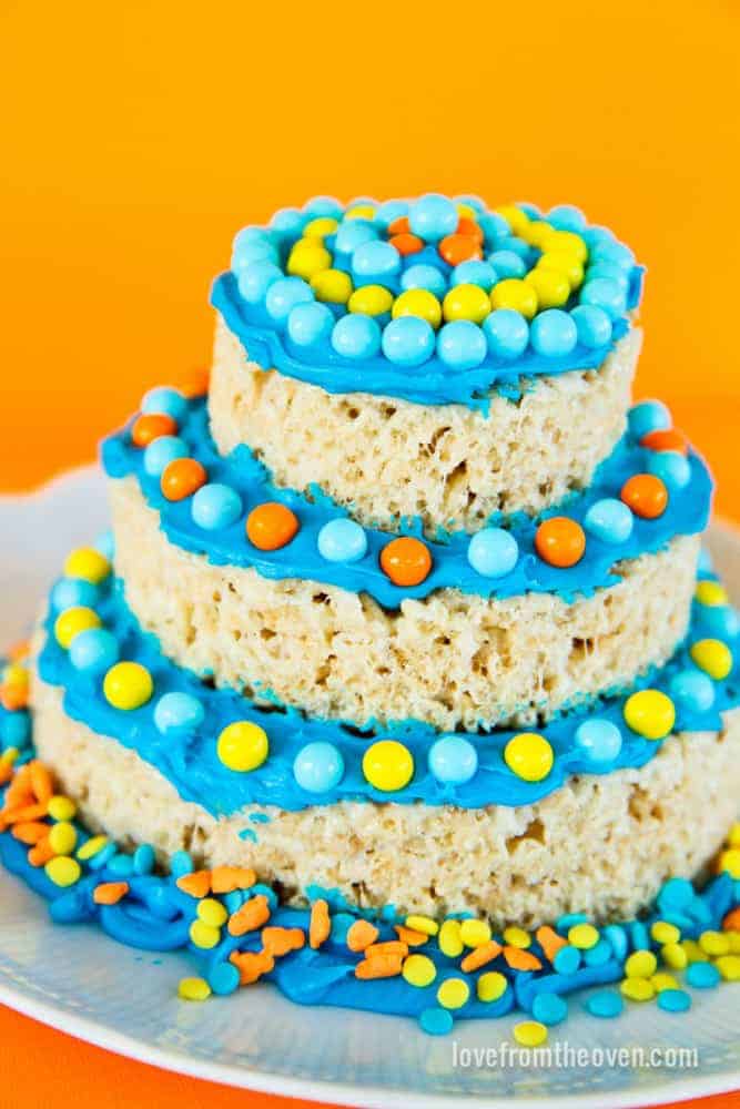 Rice Krispies Treats Mini Cakes Love From The Oven