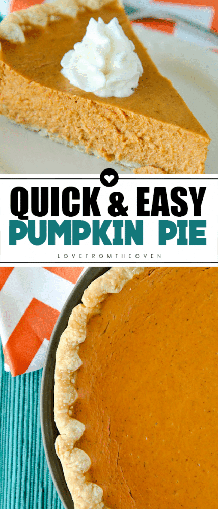 Easy Pumpkin Pie Recipe #pumpkinpie #easypumpkinpie #thanksgivingdessert
