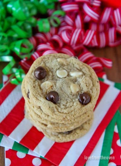 Dark And White Chocolate Cookies • Love From The Oven