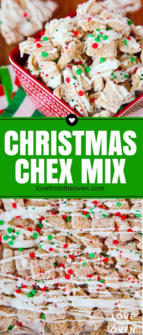 Sugar Cookie Christmas Chex Mix • Love From The Oven