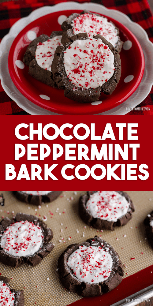 Peppermint Bark Cookies • Love From The Oven