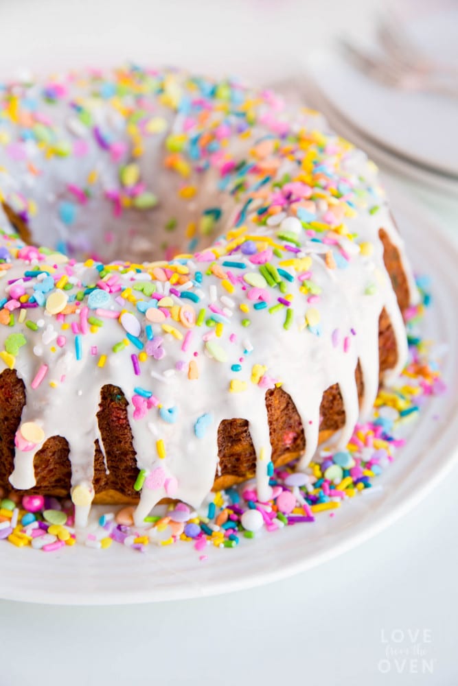 Funfetti Bundt Cake • Love From The Oven