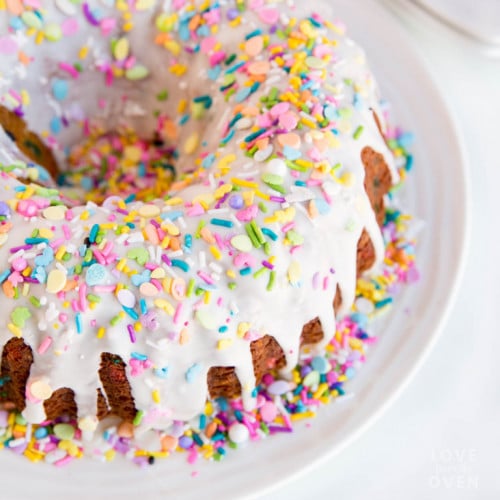 Funfetti Bundt Cake • Love From The Oven