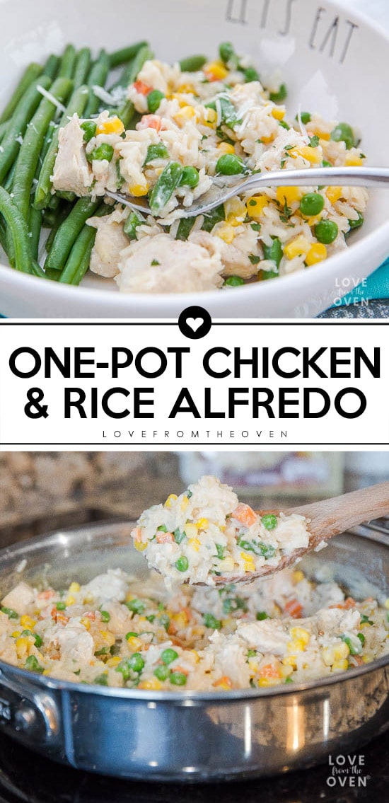 Easy One-Pot Chicken And Rice Alfredo Recipe - Family Friendly