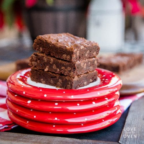 Easy Brownies Made With Cocoa Powder • Love From The Oven