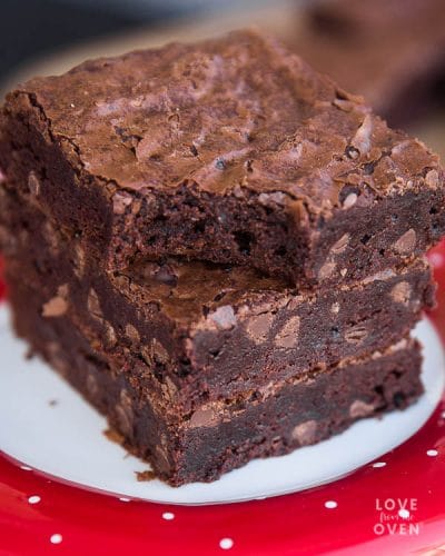 Easy Brownies Made With Cocoa Powder • Love From The Oven