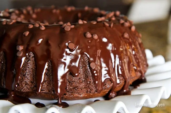 Receta de Bundt Cake de chocolate fácil