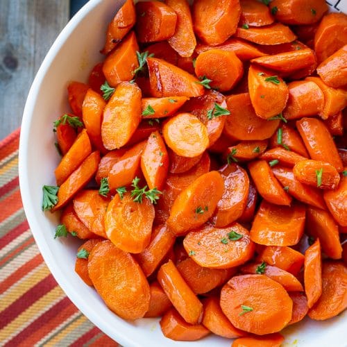 Easy Glazed Carrots • Love From The Oven