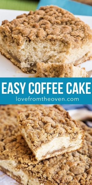 Sour Cream Coffee Cake Recipe • Love From The Oven