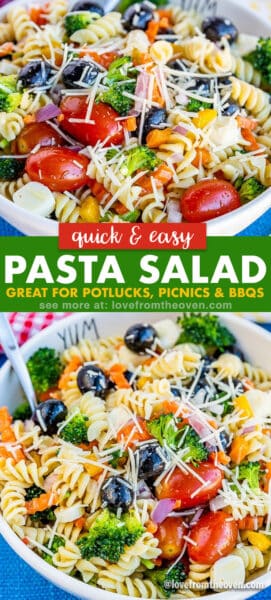 The Best Easy Pasta Salad Recipe • Love From The Oven