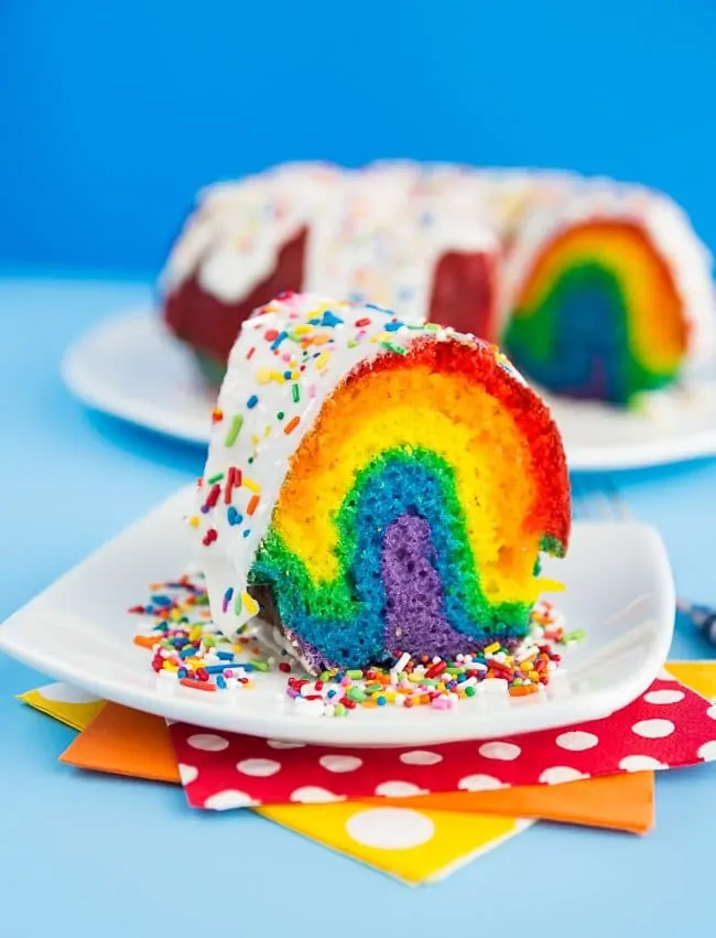Rainbow Bundt Cake - Recipe Girl®