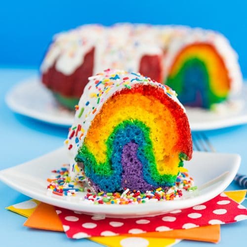 Rainbow Cake • Love From The Oven