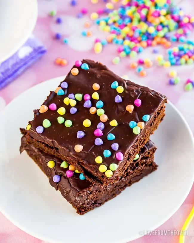 Easy Cosmic Brownies • Love From The Oven