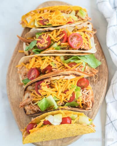 Easy Slow Cooker Chicken Tacos • Love From The Oven