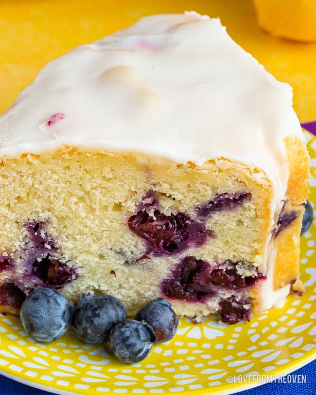 Lemon Blueberry Pound Cake • Love From The Oven