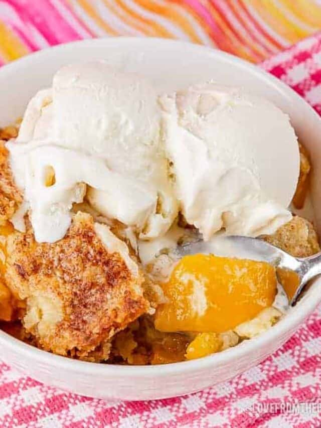 Peach Dump Cake Story • Love From The Oven