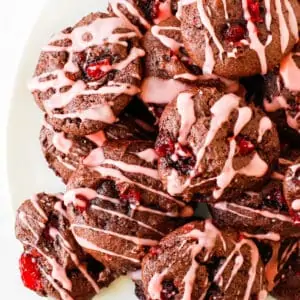 Quadruple Chocolate-Cherry Cookies