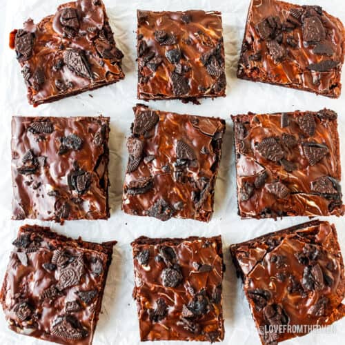 Easy Andes Mint Brownies Recipe • Love From The Oven