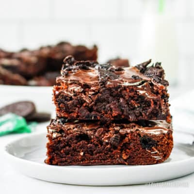 Easy Andes Mint Brownies Recipe • Love From The Oven