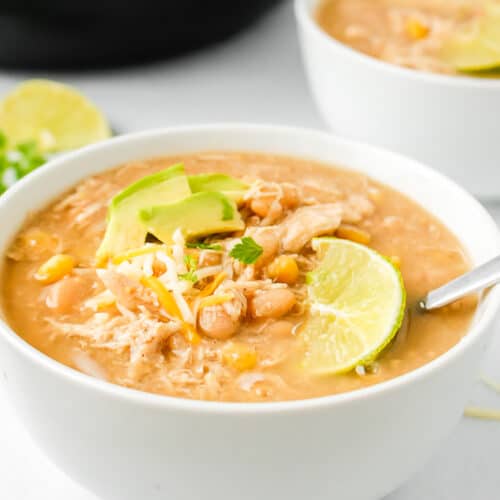 Easy Crockpot White Chicken Chili • Love From The Oven