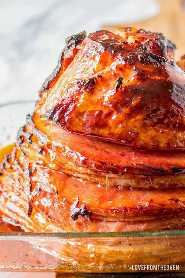 Brown Sugar Glaze Spiral Ham Recipe • Love From The Oven