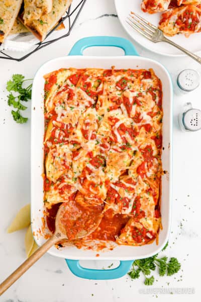 Easy Ricotta Stuffed Shells • Love From The Oven