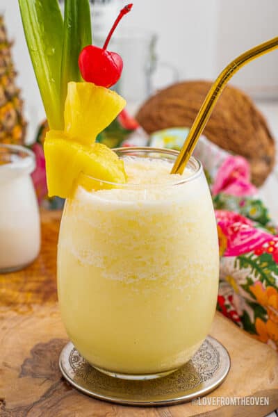 Easy Frozen Pina Colada Recipe • Love From The Oven