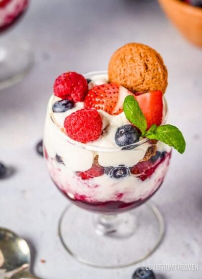 A berry parfait.