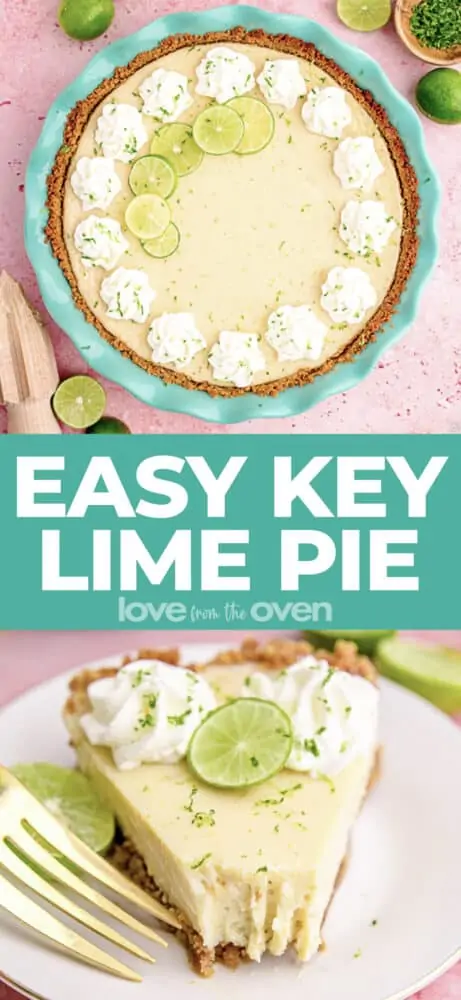 Easy Key Lime Pie Recipe • Love From The Oven