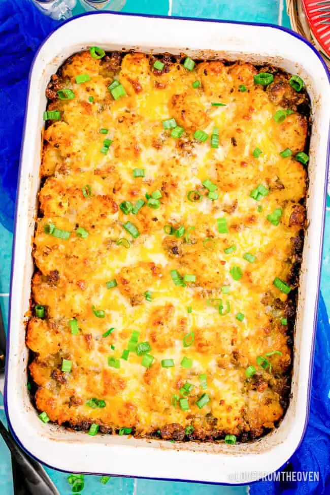 Tater Tot Breakfast Casserole • Love From The Oven