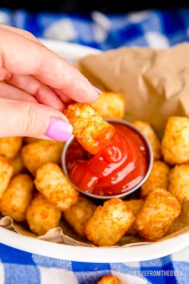 Crispy Air Fryer Tater Tots (Cooked from Frozen!) - Little Sunny Kitchen