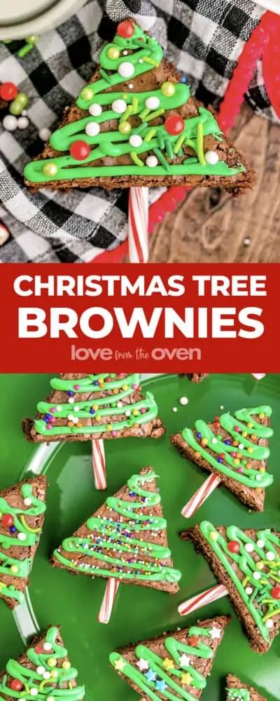 Christmas Tree Brownies - Leah With Love