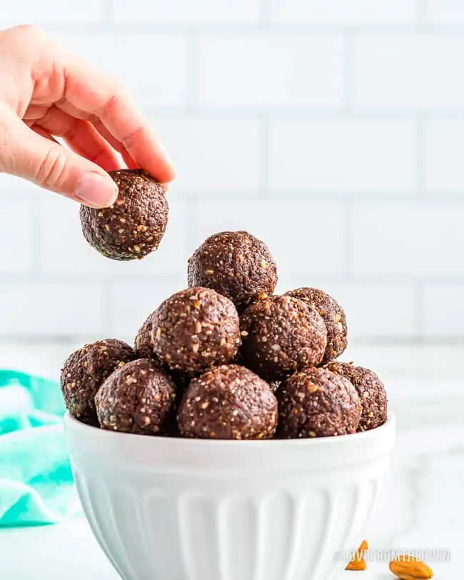 Chocolate Protein Energy Bites - Love to be in the Kitchen