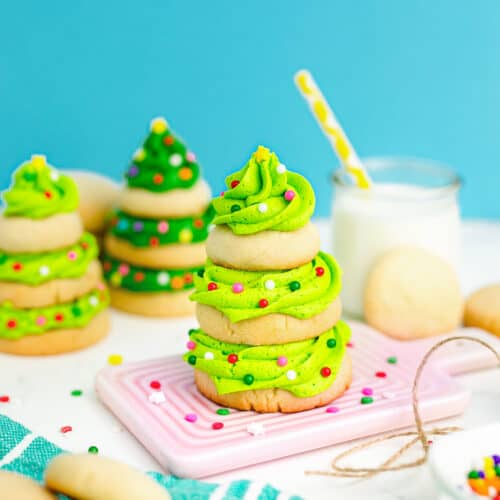 Stacked Christmas Tree Cookies • Love From The Oven