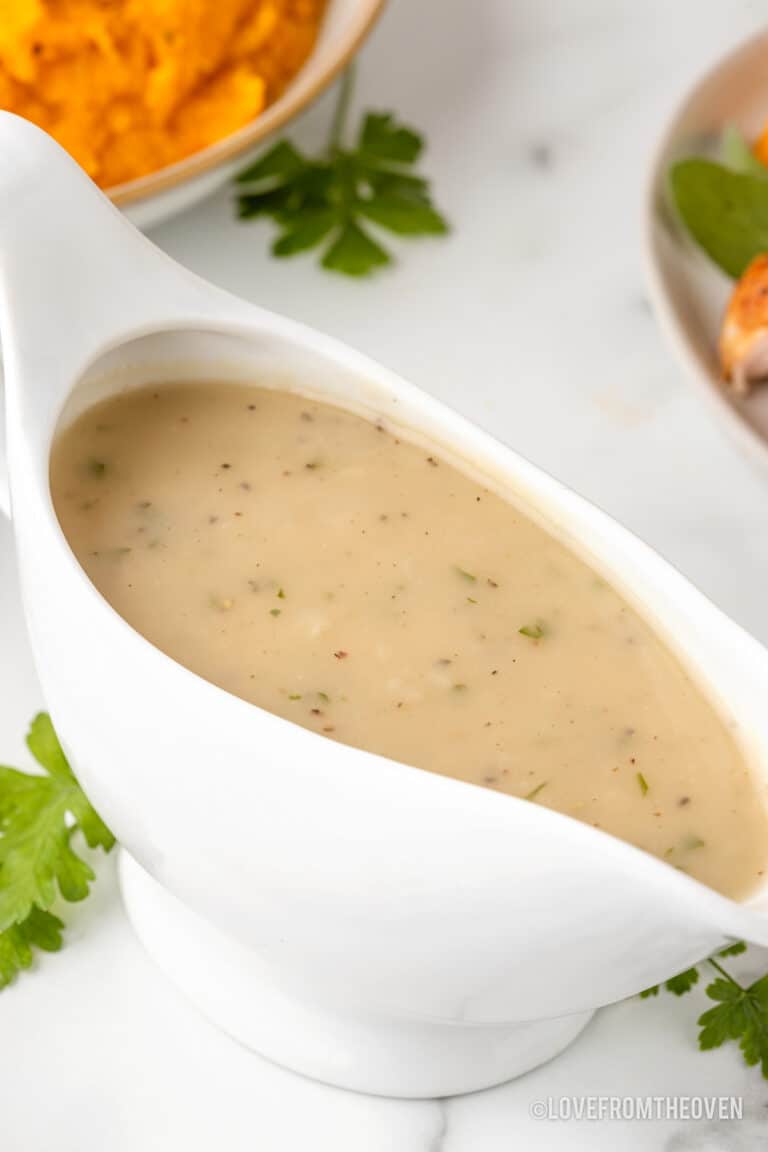 Turkey Gravy Without Drippings Love From The Oven