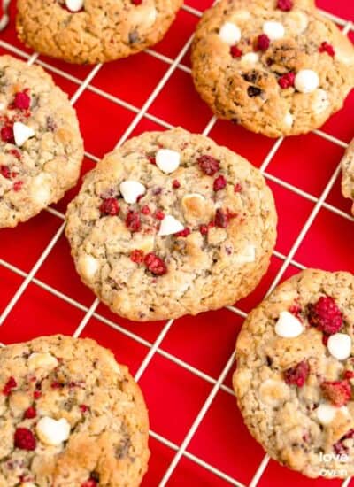 White Chocolate Raspberry Cookies