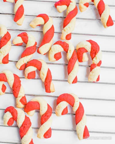 Candy Cane Cookies • Love From The Oven