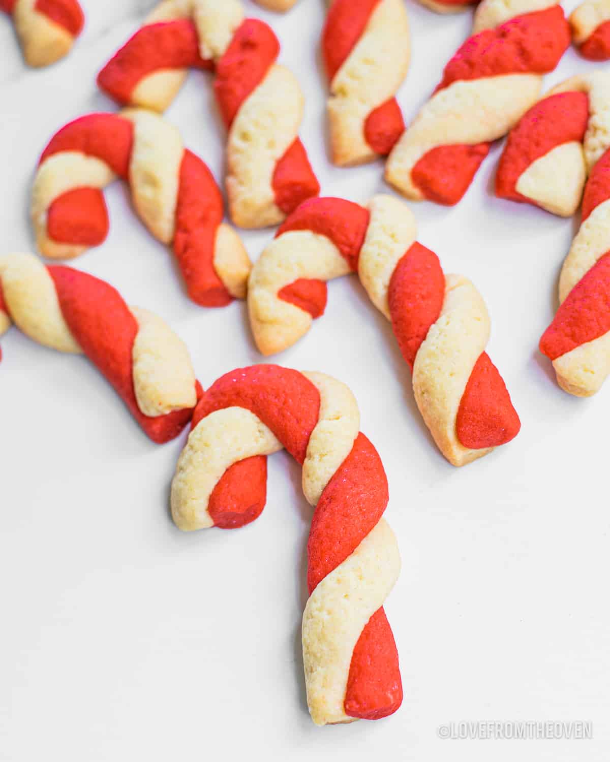 Candy Cane Cookies • Love From The Oven